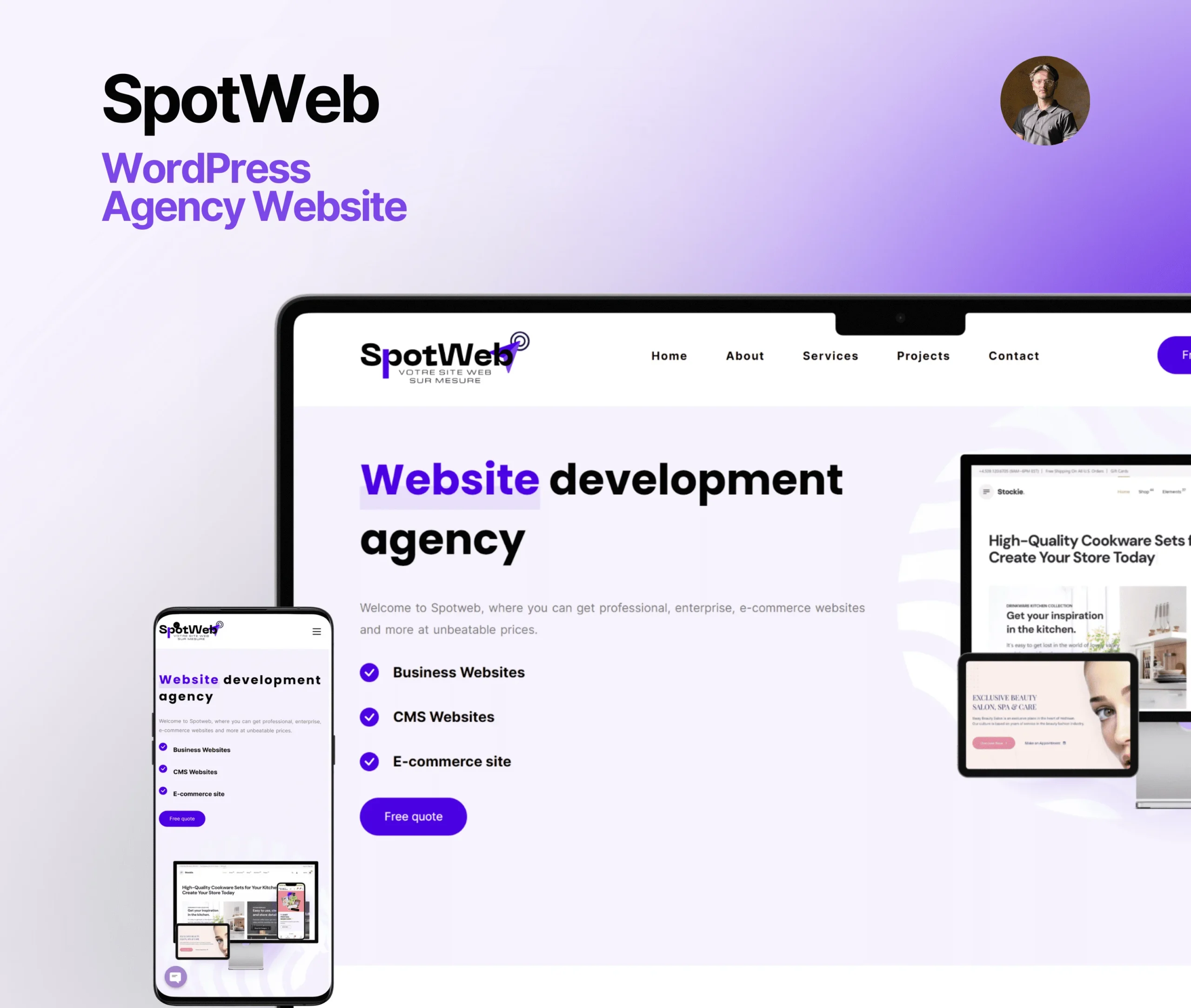 SpotWeb: Website for a web development agency